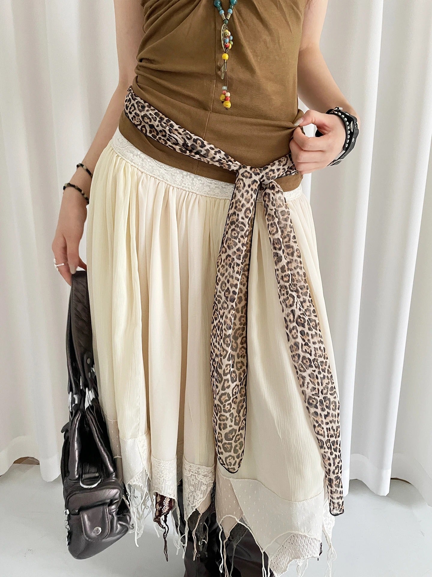 Original | American Sexy Girl Style Leopard Print Belt