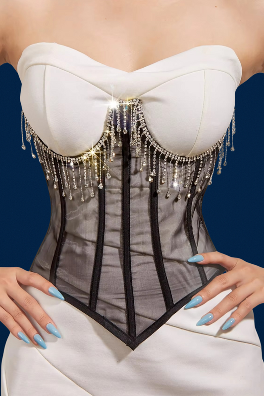 Original | Women’s Bling Diamond Tassel Corset Waist Belt