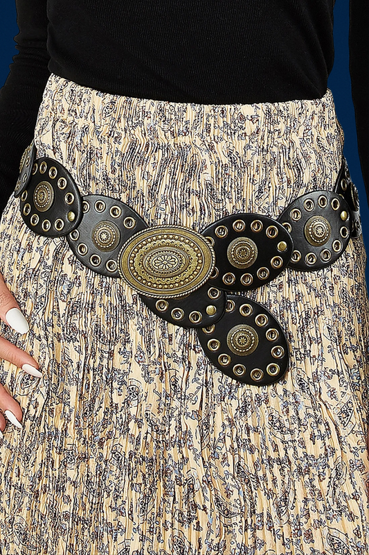 Original | Bohemian Oval Patchwork Waist Belt