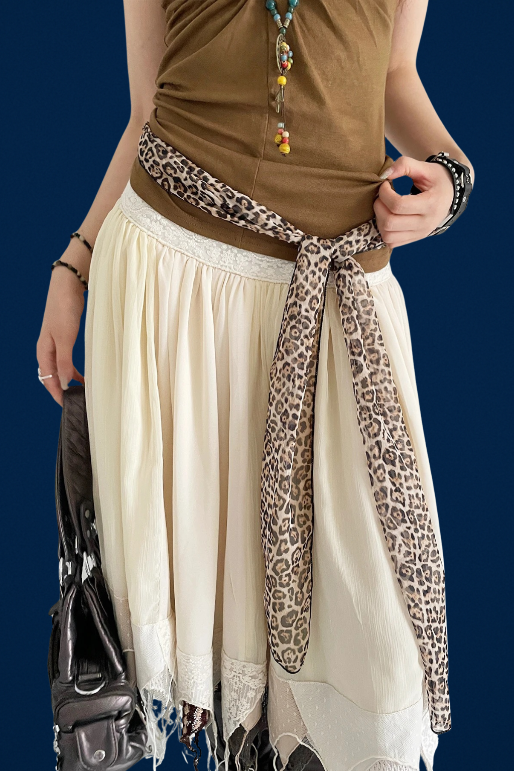 Original | American Sexy Girl Style Leopard Print Belt