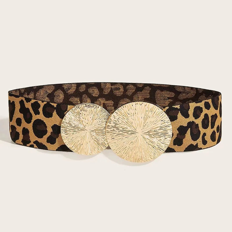 Original | Fashion Elastic Leopard Wide Corset Belt